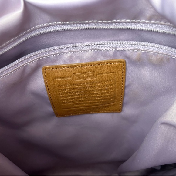 EUC Coach Duffle Shoulder Bags 2Way Diagonal Hanging F17116 Camel Brown - Picture 11 of 11